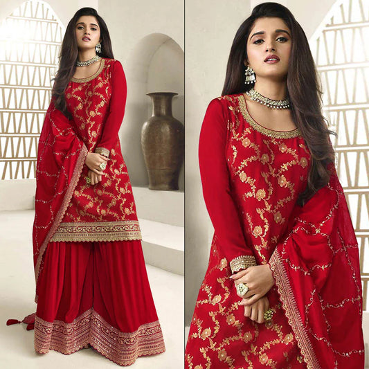 Nargis Kadhwa Banarasi Silk Suit Set