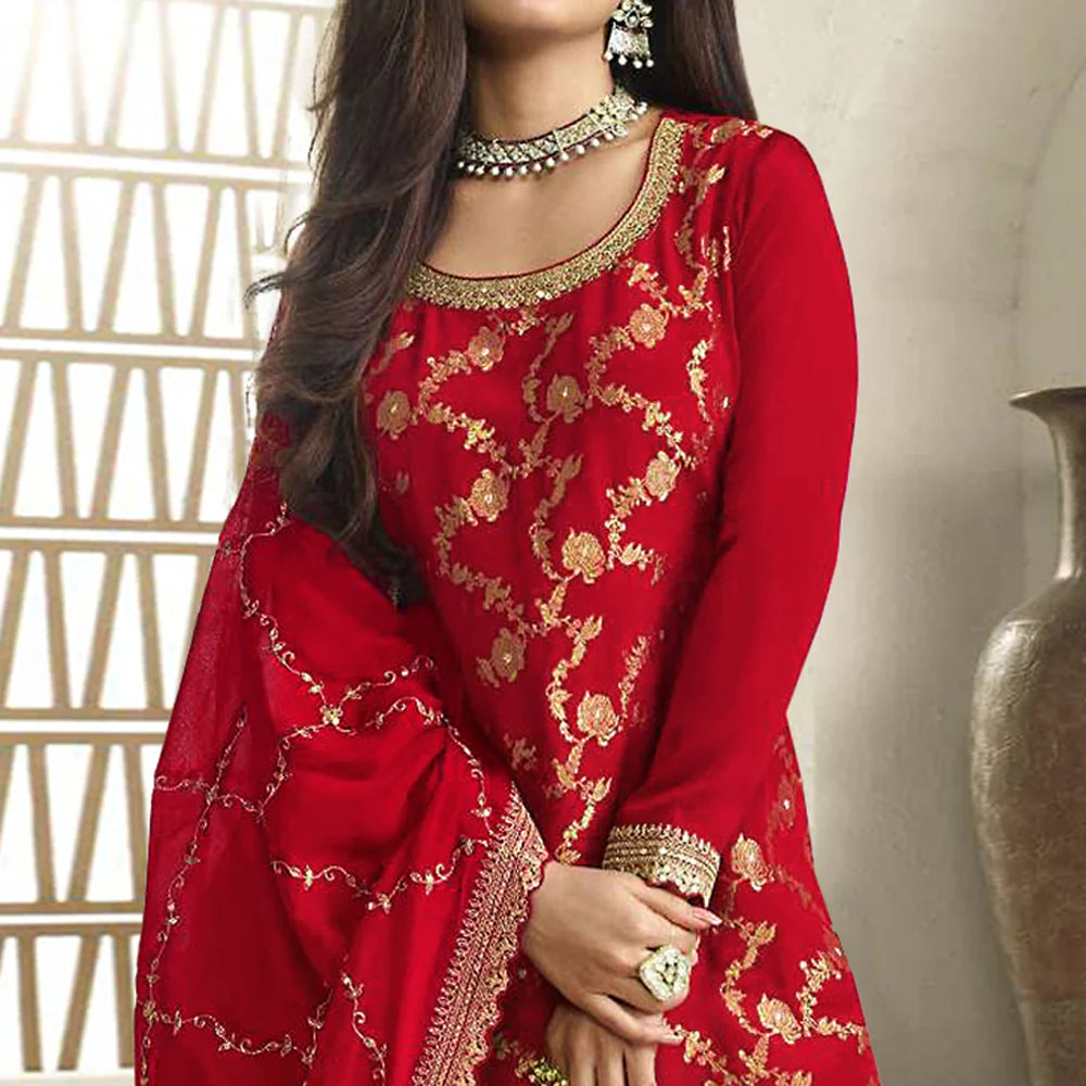 Nargis Kadhwa Banarasi Silk Suit Set